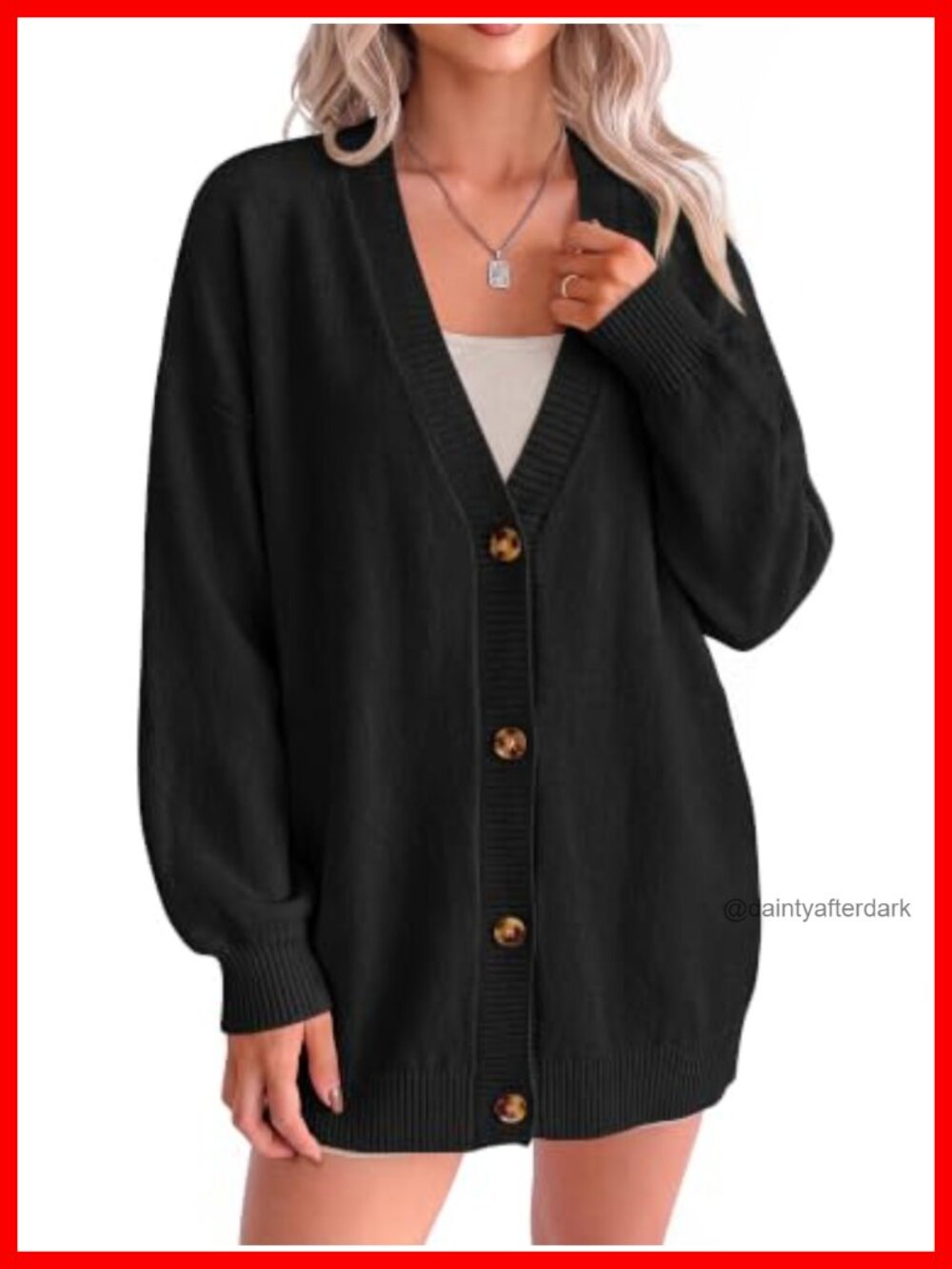 Women's Long Sleeve Button Down Cardigan Sweater with Pockets